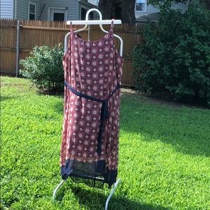 Lane Bryant Boho style high low dress SZ 22/24 NWT